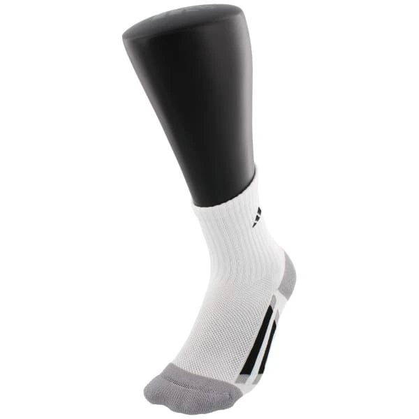 ADIDAS Boys' Grade School Vertical Stripe Crew Socks, White, 6 Pack 4 ADIDAS Boys' Grade School Vertical Stripe Crew Socks, White, 6 Pack - Image 2