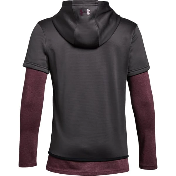 UNDER ARMOUR Big Boys' Armour Fleece® Layered Pullover Hoodie 4 UNDER ARMOUR Big Boys' Armour Fleece® Layered Pullover Hoodie - Image 2