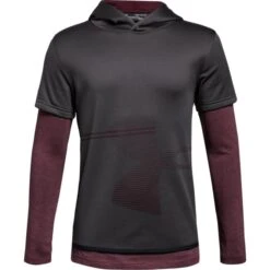UNDER ARMOUR Big Boys' Armour Fleece® Layered Pullover Hoodie