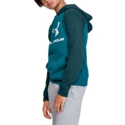 UNDER ARMOUR Big Boys' UA Rival Logo Pullover Hoodie -Activewear Of Kid Shop 2051029 309 alt2