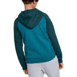 UNDER ARMOUR Big Boys' UA Rival Logo Pullover Hoodie -Activewear Of Kid Shop 2051029 309 alt3