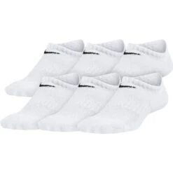 NIKE Boys' Performance Cushioned No-Show Training Socks, 6-Pack