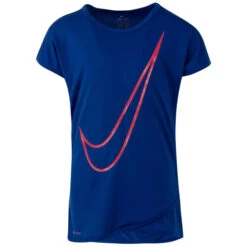 NIKE Little Girls' Crossover Swoosh Short-Sleeve Tunic Top