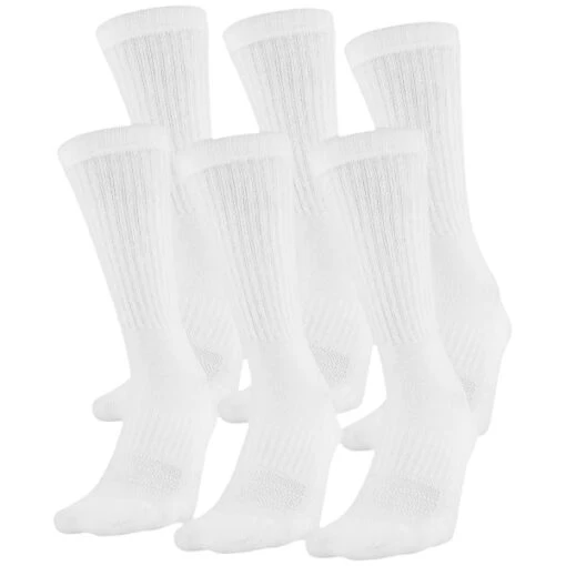 UNDER ARMOUR Boys' Cotton Training Crew Socks, 6 Pack -Activewear Of Kid Shop 2059591 101 main