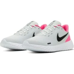 NIKE Little Girls' Revolution 5 Sneaker -Activewear Of Kid Shop 2064565 101 alt4