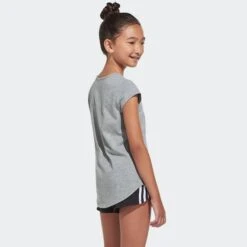 ADIDAS Girls' 3-Stripe Mesh Shorts -Activewear Of Kid Shop 2064738 001 alt5