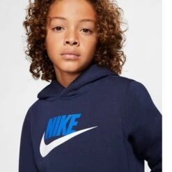 NIKE Boys' Sportswear Club Fleece Hoodie -Activewear Of Kid Shop 2065013 402 alt5