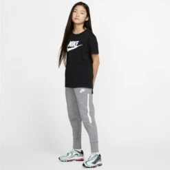 NIKE Girls' Sportswear Short-Sleeve Tee -Activewear Of Kid Shop 2065030 001 alt6