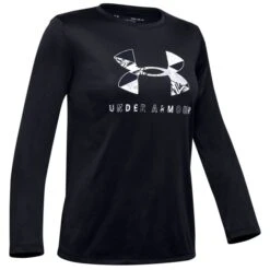 UNDER ARMOUR Girls' UA Tech Big Logo Long-Sleeve Tee