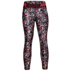UNDER ARMOUR Girls' HeatGear Printed Crop Capri -Activewear Of Kid Shop 2065343 001 alt2