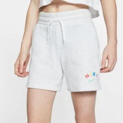 NIKE Girls' NSW Fleece Shorts 14 NIKE Girls' NSW Fleece Shorts -Activewear Of Kid Shop 2068250 101 alt3