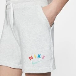 NIKE Girls' NSW Fleece Shorts 17 NIKE Girls' NSW Fleece Shorts -Activewear Of Kid Shop 2068250 101 alt6