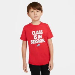 NIKE Boys' Class Is In Session Graphic Short Sleeve Tee -Activewear Of Kid Shop 2070657 601 alt2