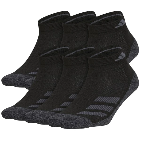 ADIDAS Boys' Cushioned Angle Stripe Quarter Socks, 6 Pack 3 ADIDAS Boys' Cushioned Angle Stripe Quarter Socks, 6 Pack