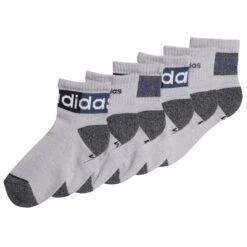 ADIDAS Kids' Blocked Linear 2.0 Quarter Socks, 6 Pack -Activewear Of Kid Shop 2071288 101 alt2