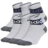ADIDAS Kids' Blocked Linear 2.0 Quarter Socks, 6 Pack