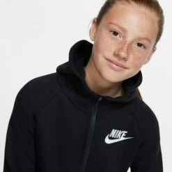NIKE Girls' Sportwear Full-Zip Hoodie 13 NIKE Girls' Sportwear Full-Zip Hoodie -Activewear Of Kid Shop 2072480 001 alt4