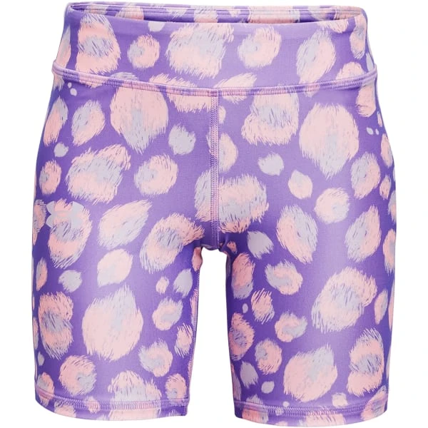 UNDER ARMOUR Girls' HeatGear Armour AOP Bike Shorts 3 UNDER ARMOUR Girls' HeatGear Armour AOP Bike Shorts