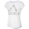 ADIDAS Girls' Climalite Rainbow Foil Short Sleeve Tee -Activewear Of Kid Shop 2075114 101 main