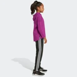 ADIDAS Girls' Long Sleeve Hooded Tee -Activewear Of Kid Shop 2076887 501 alt5