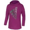 ADIDAS Girls' Long Sleeve Hooded Tee -Activewear Of Kid Shop 2076887 501 main