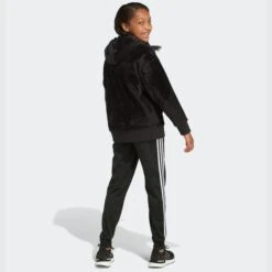ADIDAS Girls' Fleece Hooded Pullover -Activewear Of Kid Shop 2076891 001 alt3