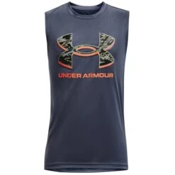 UNDER ARMOUR Boys' Tech Graphic Muscle Tee
