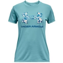 UNDER ARMOUR Girls' UA Tech Big Logo Short Sleeve Tee