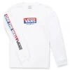 VANS Boys' Easy Logo Long Sleeve Tee