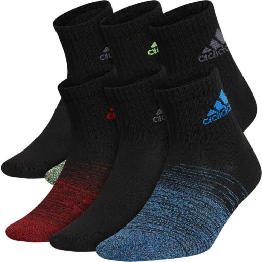 ADIDAS Kids' Superlite Badge Of Sport Quarter Socks, 6-Pack -Activewear Of Kid Shop 2081948 001 main