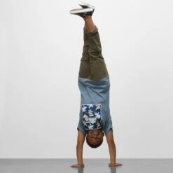 VANS Boys' Print Box Short-Sleeve Graphic Tee -Activewear Of Kid Shop 2083886 408 alt2