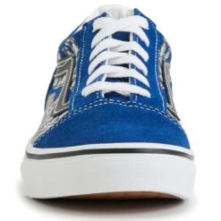 VANS Little Boys' Old Skool Reflect Check Flame Shoes -Activewear Of Kid Shop 2085443 408 alt3