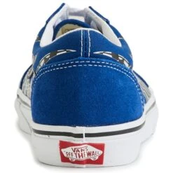 VANS Little Boys' Old Skool Reflect Check Flame Shoes -Activewear Of Kid Shop 2085443 408 alt4