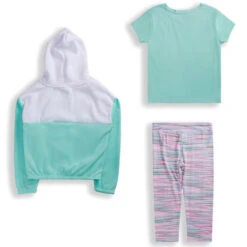 RBX Girls' Hoodie, Tee & Leggings, 3-Piece Set -Activewear Of Kid Shop 2085479 306 alt1