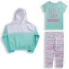 RBX Girls' Hoodie, Tee & Leggings, 3-Piece Set
