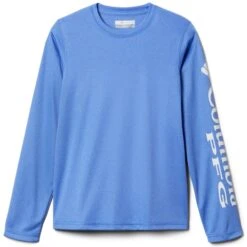 COLUMBIA Boys' PFG Terminal Tackle Heather Long-Sleeve Shirt