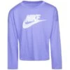 NIKE Girls' Cloud Wash Long-Sleeve Tee 2 NIKE Girls' Cloud Wash Long-Sleeve Tee -Activewear Of Kid Shop 2085790 406 main