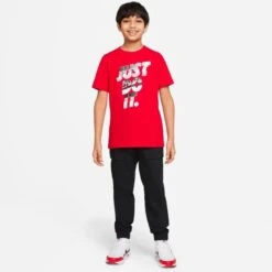 NIKE Big Kids' Sportswear Short-Sleeve Tee -Activewear Of Kid Shop 2086277 601 alt3