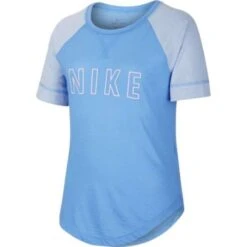 NIKE Girls' Sportswear Dri-Fit Short-Sleeve Trophy Tee