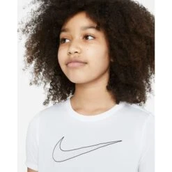 NIKE Big Girls' Dri-FIT Short-Sleeve Training Top 9 NIKE Big Girls' Dri-FIT Short-Sleeve Training Top -Activewear Of Kid Shop 2086307 101 alt2