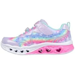 SKECHERS Girls' Flutter Heart Lights - Groovy Swirl Shoes -Activewear Of Kid Shop 2090306 508 alt3