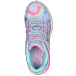 SKECHERS Girls' Flutter Heart Lights - Groovy Swirl Shoes -Activewear Of Kid Shop 2090306 508 alt4